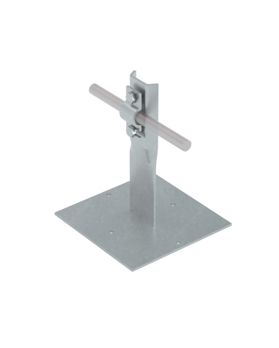 Приклееваемый держатель болтовой для прутка Ø 5-10 мм H90 мм INOX304 КМ-Профиль (PDB-H90-D5-10 INOX304) в Первоуральске Монтажные материалы Pintop.ru