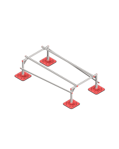 Опорная конструкция для установки оборудования TECHNORAPTOR FOOT 1000х2000 тип 1 КМ-профиль (KM-TR-F-SSEI-1000-2000-1) в Первоуральске Системы видеонаблюдения Pintop.ru
