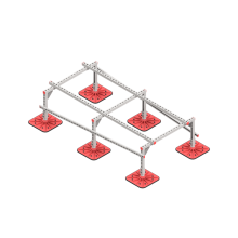 Опорная конструкция для установки оборудования TECHNORAPTOR FOOT 1000х2000 тип 2 КМ-профиль (KM-TR-F-SSEI-1000-2000-2)