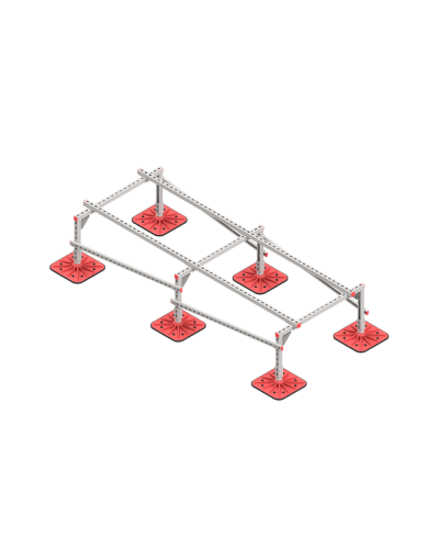 Опорная конструкция для установки оборудования TECHNORAPTOR FOOT 1000х2500 КМ-профиль (KM-TR-F-SSEI-1000-2500) в Первоуральске Системы видеонаблюдения Pintop.ru