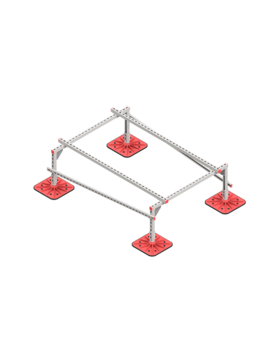 Опорная конструкция для установки оборудования TECHNORAPTOR FOOT 1200х1700 HD КМ-профиль (KM-TR-F-SSEI-1200-1700 HD) в Первоуральске Системы видеонаблюдения Pintop.ru