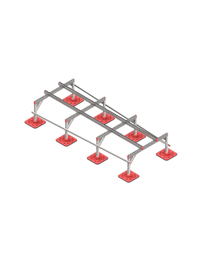 Опорная конструкция для установки оборудования TECHNORAPTOR FOOT 1200х3000 тип 3 КМ-профиль (KM-TR-F-SSEI-1200-3000-3) в Первоуральске Системы видеонаблюдения Pintop.ru