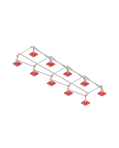 Опорная конструкция для установки оборудования TECHNORAPTOR FOOT 1200х5000 тип 2 HD КМ-профиль (KM-TR-F-SSEI-1200-5000-2 HD) в Первоуральске Системы видеонаблюдения Pintop.ru
