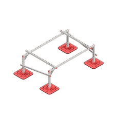 Опорная конструкция для установки оборудования TECHNORAPTOR FOOT 1500х1000 тип 1 HD КМ-профиль (KM-TR-F-SSEI-1500-1000-1 HD)