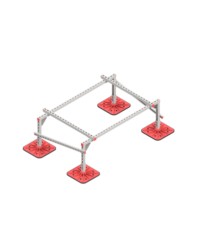 Опорная конструкция для установки оборудования TECHNORAPTOR FOOT 1500х1000 тип 1 HD КМ-профиль (KM-TR-F-SSEI-1500-1000-1 HD) в Первоуральске Системы видеонаблюдения Pintop.ru