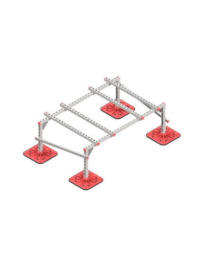 Опорная конструкция для установки оборудования TECHNORAPTOR FOOT 1500х1000 тип 2 HD КМ-профиль (KM-TR-F-SSEI-1500-1000-2 HD) в Первоуральске Системы видеонаблюдения Pintop.ru