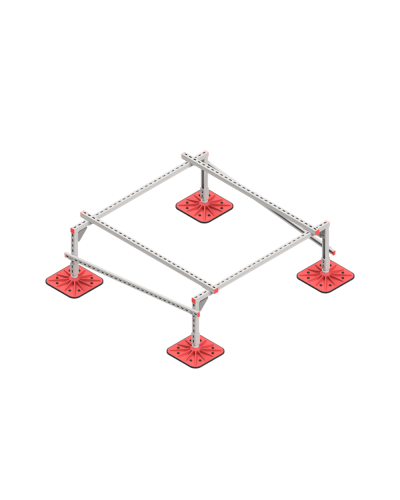 Опорная конструкция для установки оборудования TECHNORAPTOR FOOT 1500х1500 тип 1 КМ-профиль (KM-TR-F-SSEI-1500-1500-1) в Первоуральске Системы видеонаблюдения Pintop.ru
