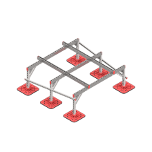 Опорная конструкция для установки оборудования TECHNORAPTOR FOOT 1500х1500 тип 3 HD КМ-профиль (KM-TR-F-SSEI-1500-1500-3 HD)