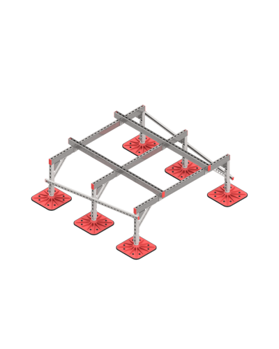 Опорная конструкция для установки оборудования TECHNORAPTOR FOOT 1500х1500 тип 3 HD КМ-профиль (KM-TR-F-SSEI-1500-1500-3 HD) в Первоуральске Системы видеонаблюдения Pintop.ru