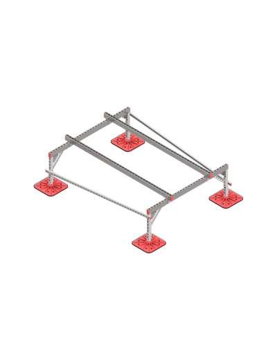 Опорная конструкция для установки оборудования TECHNORAPTOR FOOT 1500х2000 тип 1 HD КМ-профиль (KM-TR-F-SSEI-1500-2000-1 HD) в Первоуральске Системы видеонаблюдения Pintop.ru