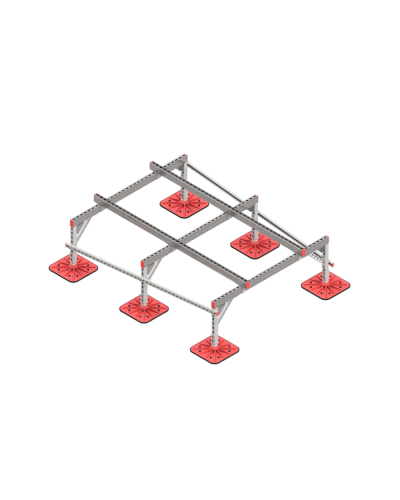 Опорная конструкция для установки оборудования TECHNORAPTOR FOOT 1500х2000 тип 2 HD КМ-профиль (KM-TR-F-SSEI-1500-2000-2 HD) в Первоуральске Системы видеонаблюдения Pintop.ru