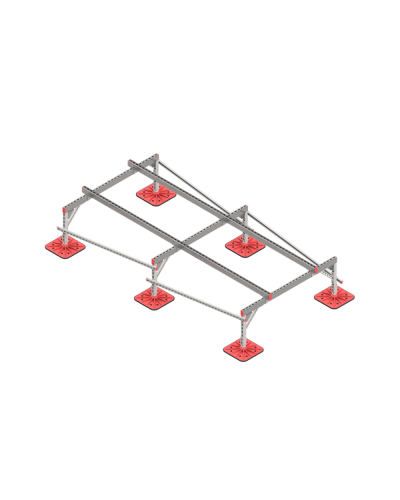 Опорная конструкция для установки оборудования TECHNORAPTOR FOOT 1500х3000 тип 1 HD КМ-профиль (KM-TR-F-SSEI-1500-3000-1 HD) в Первоуральске Системы видеонаблюдения Pintop.ru