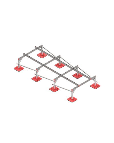 Опорная конструкция для установки оборудования TECHNORAPTOR FOOT 1500х3500 HD КМ-профиль (KM-TR-F-SSEI-1500-3500 HD) в Первоуральске Системы видеонаблюдения Pintop.ru
