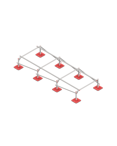 Опорная конструкция для установки оборудования TECHNORAPTOR FOOT 1500х4000 тип 1 КМ-профиль (KM-TR-F-SSEI-1500-4000-1) в Первоуральске Системы видеонаблюдения Pintop.ru