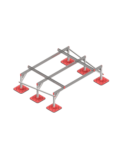 Опорная конструкция для установки оборудования TECHNORAPTOR FOOT 2000х1500 тип 1 HD КМ-профиль (KM-TR-F-SSEI-2000-1500-1 HD) в Первоуральске Системы видеонаблюдения Pintop.ru