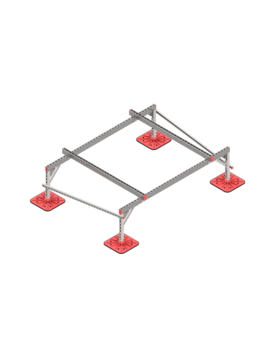 Опорная конструкция для установки оборудования TECHNORAPTOR FOOT 2000х1500 тип 2 КМ-профиль (KM-TR-F-SSEI-2000-1500-2) в Первоуральске Системы видеонаблюдения Pintop.ru