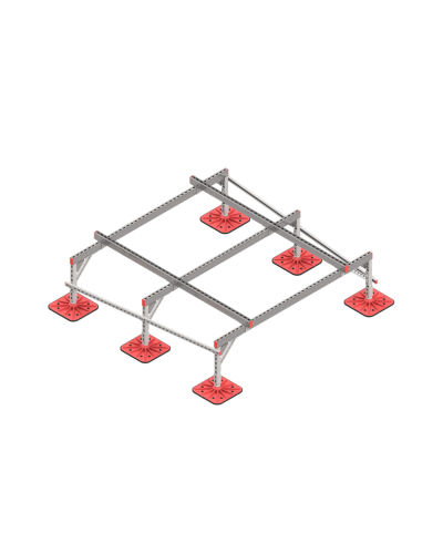 Опорная конструкция для установки оборудования TECHNORAPTOR FOOT 2000х2000 HD КМ-профиль (KM-TR-F-SSEI-2000-2000 HD) в Первоуральске Системы видеонаблюдения Pintop.ru