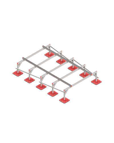 Опорная конструкция для установки оборудования TECHNORAPTOR FOOT 2000х3000 тип 2 КМ-профиль (KM-TR-F-SSEI-2000-3000-2) в Первоуральске Системы видеонаблюдения Pintop.ru
