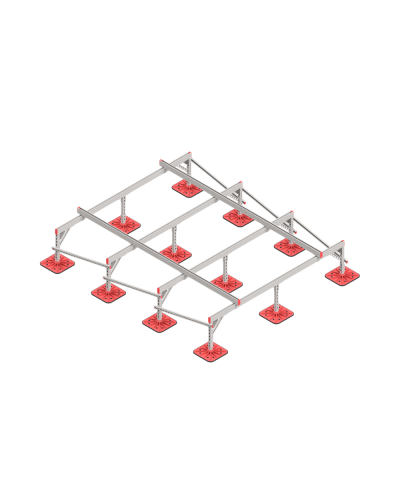 Опорная конструкция для установки оборудования TECHNORAPTOR FOOT 2500х3000 тип 2 КМ-профиль (KM-TR-F-SSEI-2500-3000-2) в Первоуральске Системы видеонаблюдения Pintop.ru