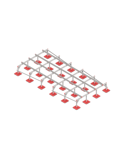 Опорная конструкция для установки оборудования TECHNORAPTOR FOOT 2500х5000 КМ-профиль (KM-TR-F-SSEI-2500-5000) в Первоуральске Системы видеонаблюдения Pintop.ru