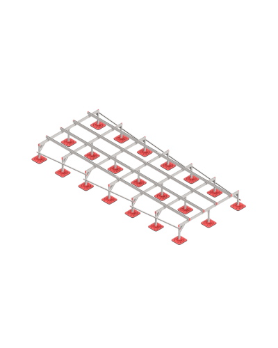 Опорная конструкция для установки оборудования TECHNORAPTOR FOOT 2500х6000 HD КМ-профиль (KM-TR-F-SSEI-2500-6000 HD) в Первоуральске Системы видеонаблюдения Pintop.ru