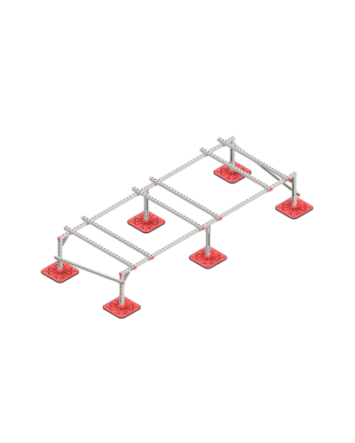 Опорная конструкция для установки оборудования TECHNORAPTOR FOOT 3000х1200 тип 2 HD КМ-профиль (KM-TR-F-SSEI-3000-1200-2 HD) в Первоуральске Системы видеонаблюдения Pintop.ru