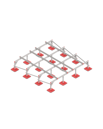 Опорная конструкция для установки оборудования TECHNORAPTOR FOOT 3000х3000 HD КМ-профиль (KM-TR-F-SSEI-3000-3000 HD) в Первоуральске Системы видеонаблюдения Pintop.ru