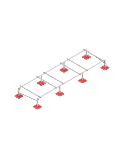Опорная конструкция для установки оборудования TECHNORAPTOR FOOT 5000х1500 HD КМ-профиль (KM-TR-F-SSEI-5000-1500 HD) в Первоуральске Системы видеонаблюдения Pintop.ru