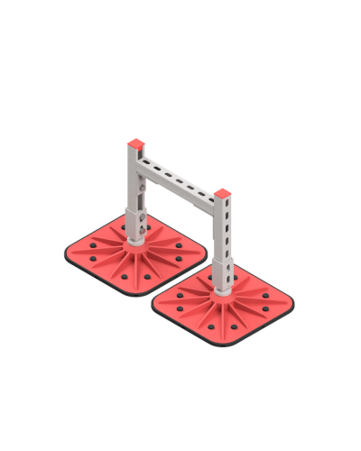 Опорная конструкция для горизонтальных прямоугольных воздуховодов и металлических лотков кабеленесущих систем TECHNORAPTOR FOOT 350х500 HD КМ-профиль (KM-TR-F-SSHRAD-350-500 HD) в Первоуральске Системы видеонаблюдения Pintop.ru