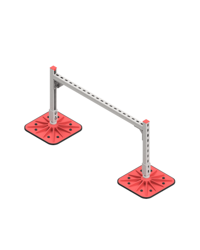 Опорная конструкция для горизонтальных прямоугольных воздуховодов и металлических лотков кабеленесущих систем TECHNORAPTOR FOOT 1000х500 КМ-профиль (KM-TR-F-SSHRAD-1000-500) в Первоуральске Системы видеонаблюдения Pintop.ru