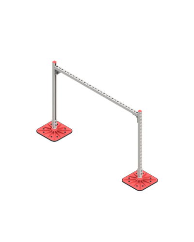 Опорная конструкция для горизонтальных прямоугольных воздуховодов и металлических лотков кабеленесущих систем TECHNORAPTOR FOOT 1500х1000 КМ-профиль (KM-TR-F-SSHRAD-1500-1000) в Первоуральске Системы видеонаблюдения Pintop.ru
