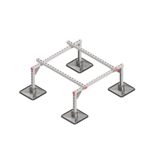 Опорная конструкция для установки оборудования TECHNORAPTOR STEELFOOT 1000х1000 HD КМ-профиль (KM-TR-STF-SSEI-1000-1000 HD)
