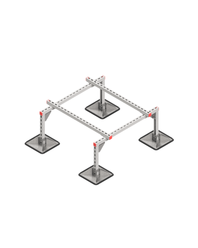 Опорная конструкция для установки оборудования TECHNORAPTOR STEELFOOT 1000х1000 HD КМ-профиль (KM-TR-STF-SSEI-1000-1000 HD) в Первоуральске Системы видеонаблюдения Pintop.ru