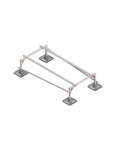 Опорная конструкция для установки оборудования TECHNORAPTOR STEELFOOT 1000х2000 тип 1 КМ-профиль (KM-TR-STF-SSEI-1000-2000-1) в Первоуральске Системы видеонаблюдения Pintop.ru