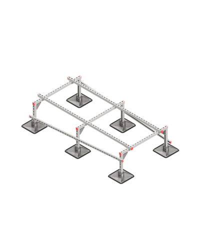 Опорная конструкция для установки оборудования TECHNORAPTOR STEELFOOT 1000х2000 тип 2 HD КМ-профиль (KM-TR-STF-SSEI-1000-2000-2 HD) в Первоуральске Системы видеонаблюдения Pintop.ru
