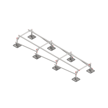 Опорная конструкция для установки оборудования TECHNORAPTOR STEELFOOT 1000х4000 КМ-профиль (KM-TR-STF-SSEI-1000-4000)