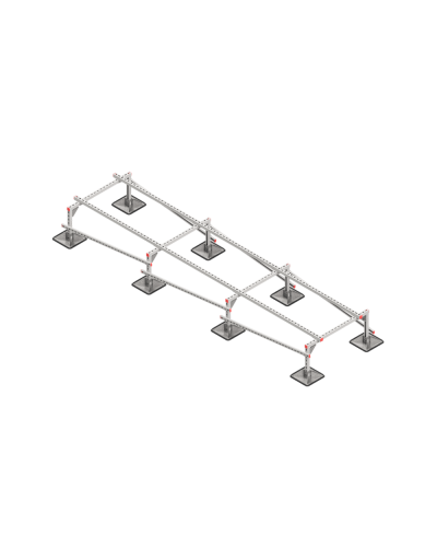 Опорная конструкция для установки оборудования TECHNORAPTOR STEELFOOT 1000х4000 КМ-профиль (KM-TR-STF-SSEI-1000-4000) в Первоуральске Системы видеонаблюдения Pintop.ru