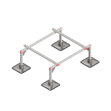 Опорная конструкция для установки оборудования TECHNORAPTOR STEELFOOT 1200х1000 КМ-профиль (KM-TR-STF-SSEI-1200-1000)