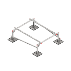 Опорная конструкция для установки оборудования TECHNORAPTOR STEELFOOT 1200х1500 HD КМ-профиль (KM-TR-STF-SSEI-1200-1500 HD)