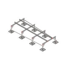 Опорная конструкция для установки оборудования TECHNORAPTOR STEELFOOT 1200х3000 тип 3 КМ-профиль (KM-TR-STF-SSEI-1200-3000-3)
