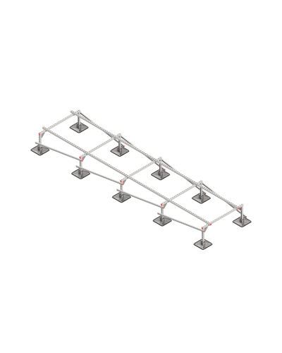 Опорная конструкция для установки оборудования TECHNORAPTOR STEELFOOT 1200х5000 тип 2 КМ-профиль (KM-TR-STF-SSEI-1200-5000-2) в Первоуральске Системы видеонаблюдения Pintop.ru