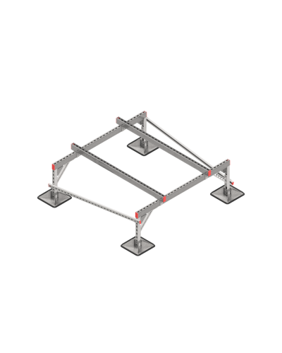 Опорная конструкция для установки оборудования TECHNORAPTOR STEELFOOT 1500х1500 тип 2 КМ-профиль (KM-TR-STF-SSEI-1500-1500-2) в Первоуральске Системы видеонаблюдения Pintop.ru