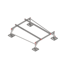 Опорная конструкция для установки оборудования TECHNORAPTOR STEELFOOT 1500х2000 тип 1 КМ-профиль (KM-TR-STF-SSEI-1500-2000-1)