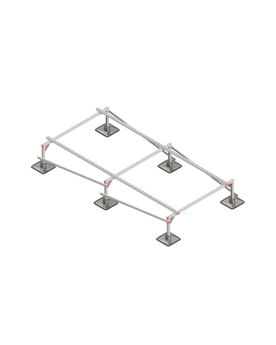 Опорная конструкция для установки оборудования TECHNORAPTOR STEELFOOT 1500х3000 тип 4 HD КМ-профиль (KM-TR-STF-SSEI-1500-3000-4 HD) в Первоуральске Системы видеонаблюдения Pintop.ru