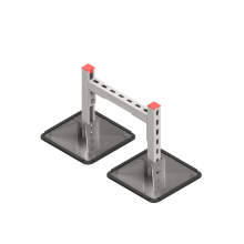Опорная конструкция для горизонтальных прямоугольных воздуховодов и металлических лотков кабеленесущих систем TECHNORAPTOR STEELFOOT 350х500 КМ-профиль (KM-TR-STF-SSHRAD-350-500)