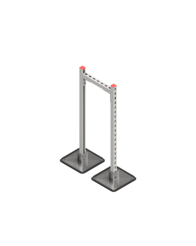 Опорная конструкция для горизонтальных прямоугольных воздуховодов и металлических лотков кабеленесущих систем TECHNORAPTOR STEELFOOT 350х1000 HD КМ-профиль (KM-TR-STF-SSHRAD-350-1000 HD) в Первоуральске Системы видеонаблюдения Pintop.ru