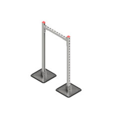 Опорная конструкция для горизонтальных прямоугольных воздуховодов и металлических лотков кабеленесущих систем TECHNORAPTOR STEELFOOT 500х1000 HD КМ-профиль (KM-TR-STF-SSHRAD-500-1000 HD)