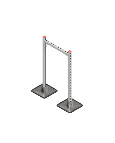 Опорная конструкция для горизонтальных прямоугольных воздуховодов и металлических лотков кабеленесущих систем TECHNORAPTOR STEELFOOT 500х1000 HD КМ-профиль (KM-TR-STF-SSHRAD-500-1000 HD) в Первоуральске Системы видеонаблюдения Pintop.ru