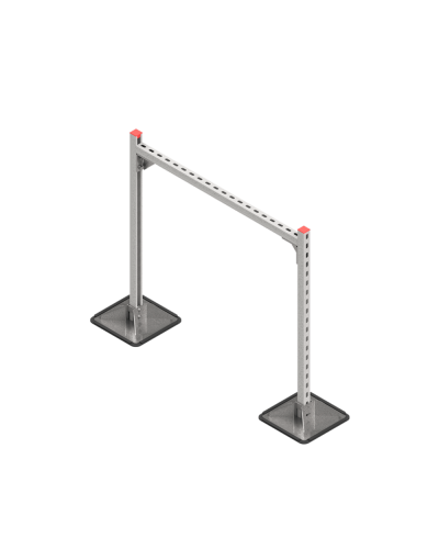 Опорная конструкция для горизонтальных прямоугольных воздуховодов и металлических лотков кабеленесущих систем TECHNORAPTOR STEELFOOT 1000х1000 HD КМ-профиль (KM-TR-STF-SSHRAD-1000-1000 HD) в Первоуральске Системы видеонаблюдения Pintop.ru