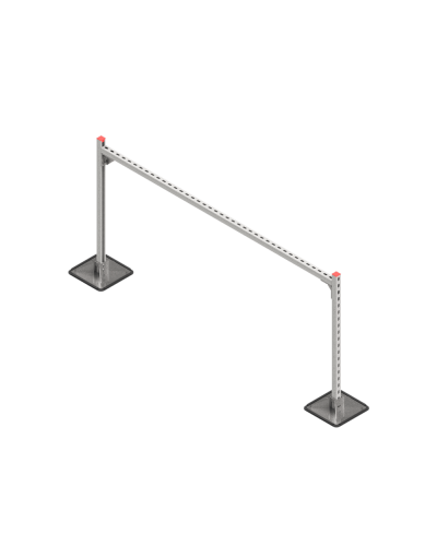 Опорная конструкция для горизонтальных прямоугольных воздуховодов и металлических лотков кабеленесущих систем TECHNORAPTOR STEELFOOT 2000х1000 HD КМ-профиль (KM-TR-STF-SSHRAD-2000-1000 HD) в Первоуральске Системы видеонаблюдения Pintop.ru